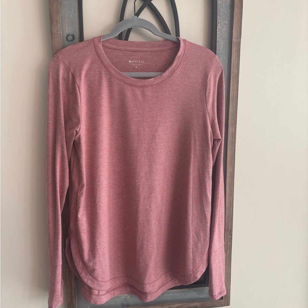 Athleta Dusty Pink Long Sleeve Top